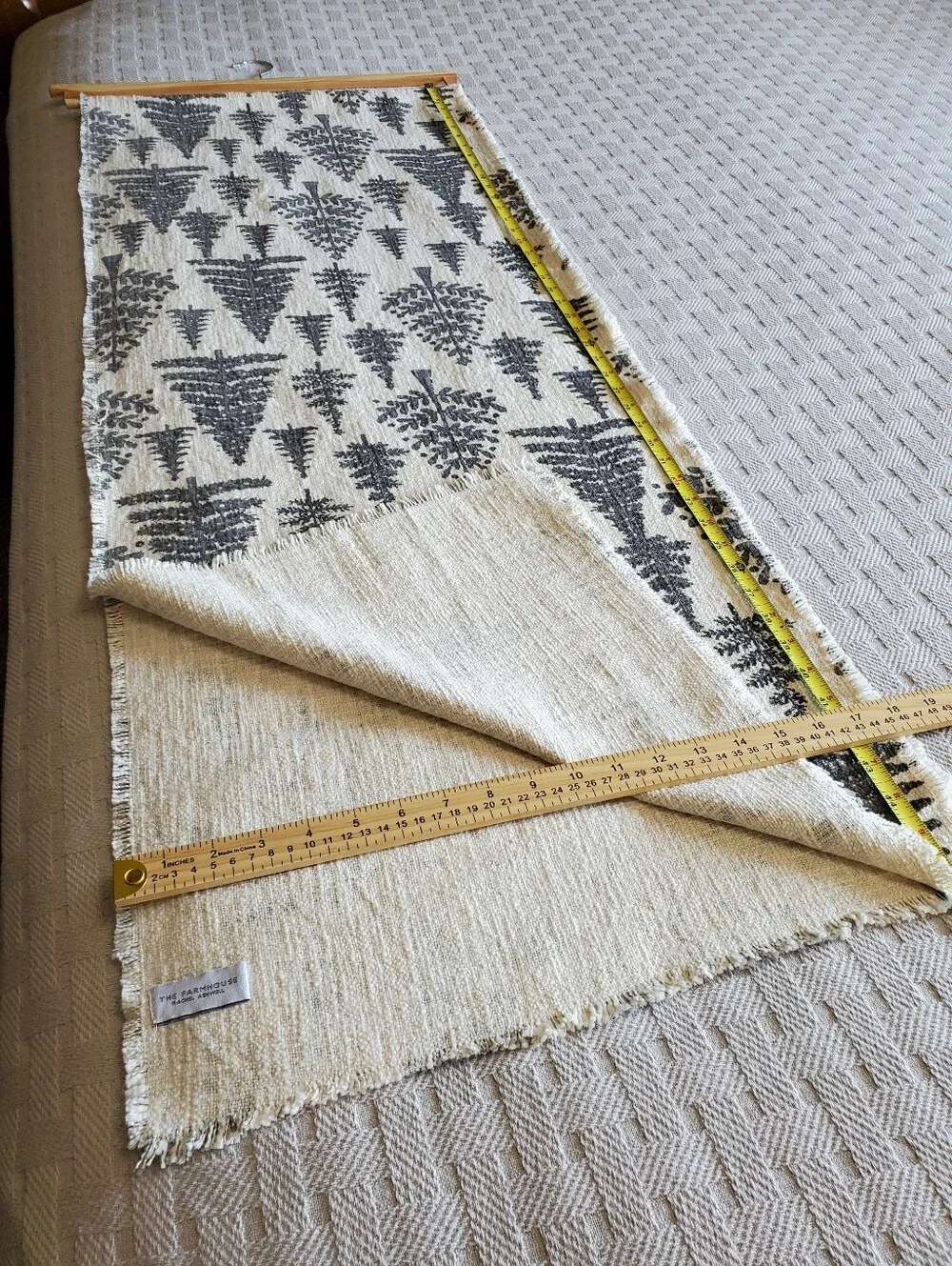 The Farmhouse by Rachel Ashwell Woven Christmas Tree Shimmer Table Runner